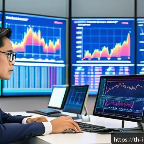 Home 17 가치 투자와 ESG 투자 비교 - A professional Thai investor analyzing financial documents in a modern office setting, surrounded by...