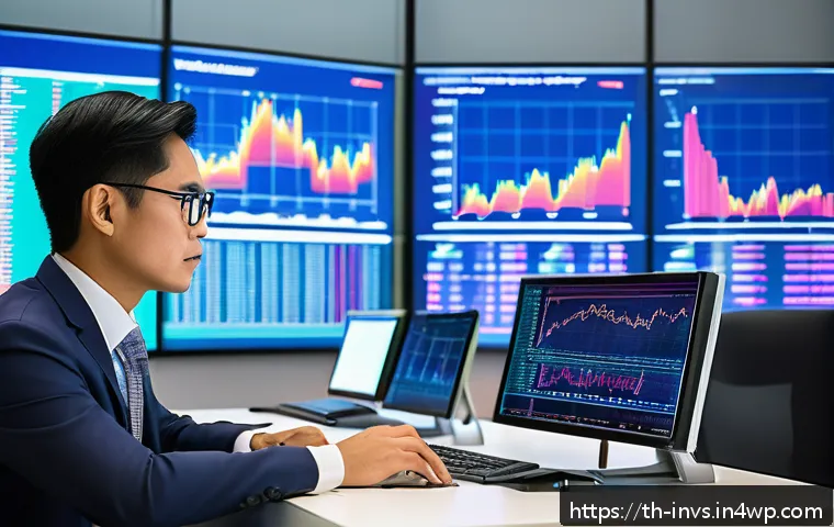 가치 투자와 ESG 투자 비교 - A professional Thai investor analyzing financial documents in a modern office setting, surrounded by...